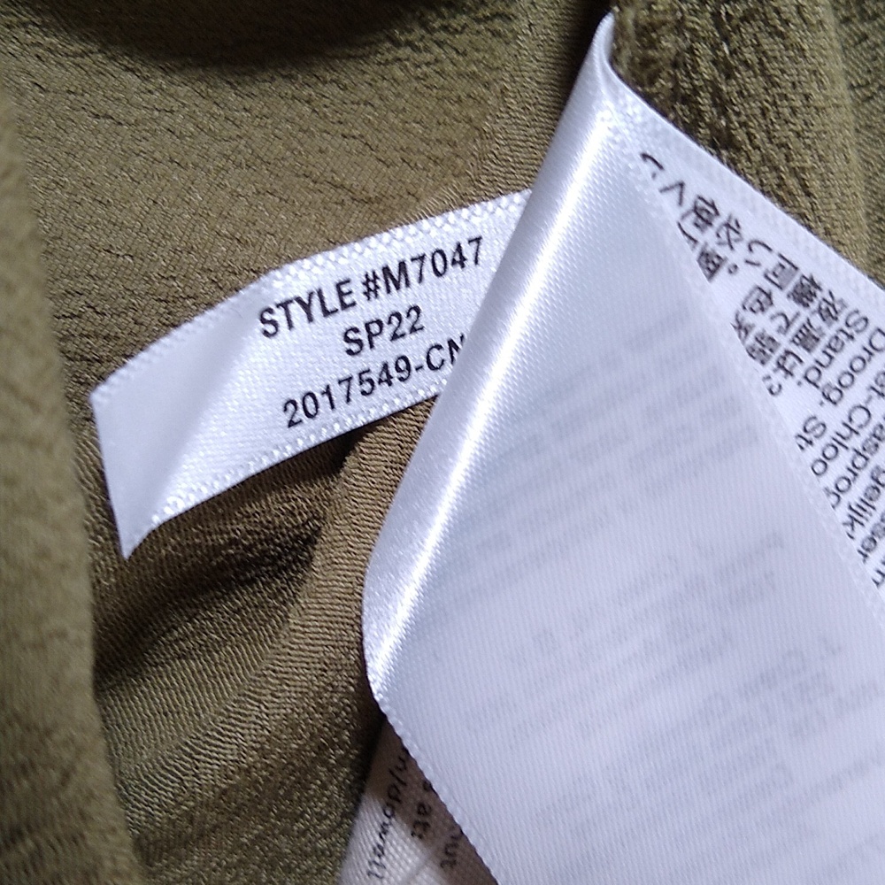 Madewell Novel Shift Dress Olive Green M - Picture 11 of 11